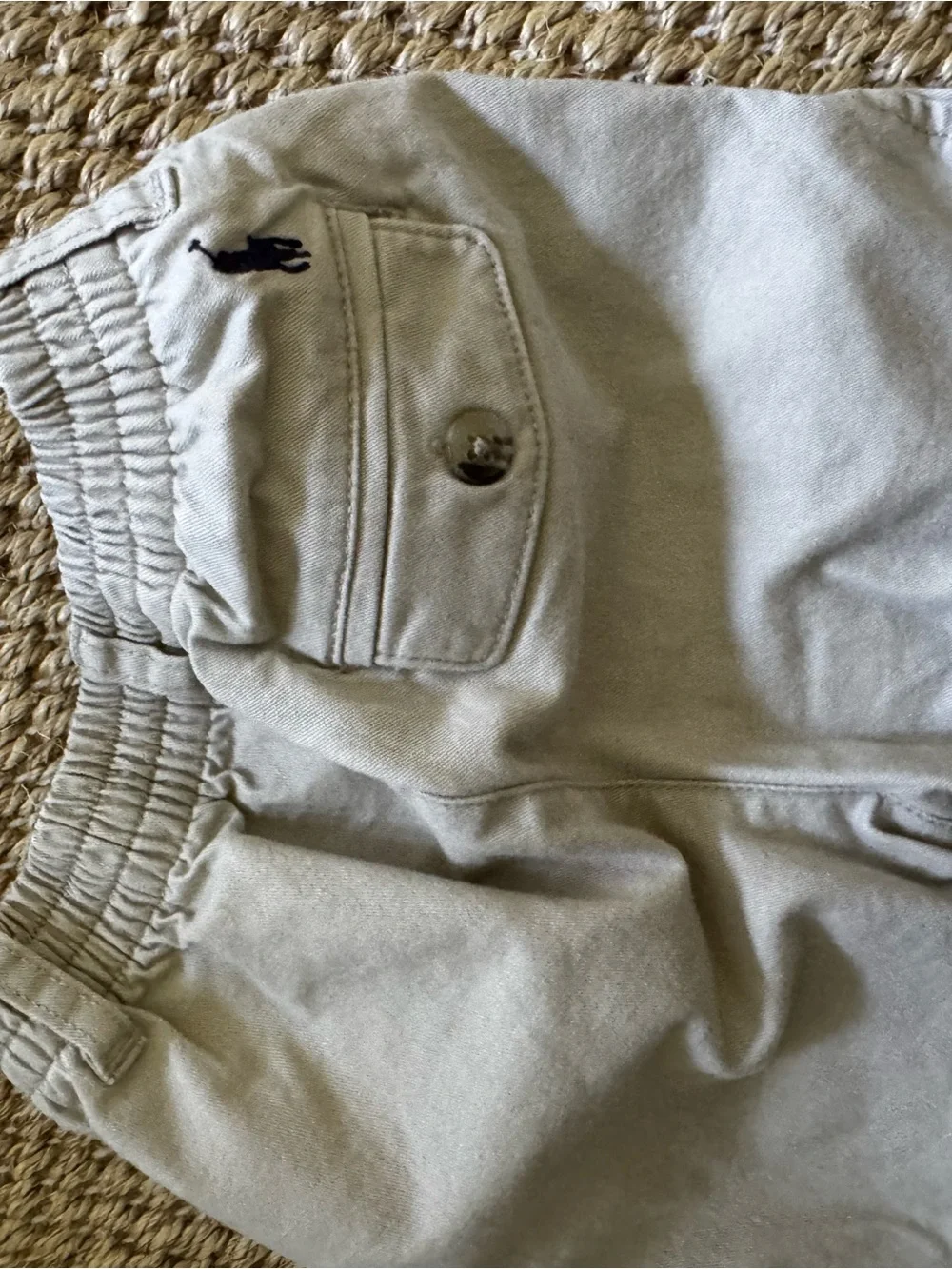 Ralph Lauren Baby Classic Chino Bottoms in Light khaki stone